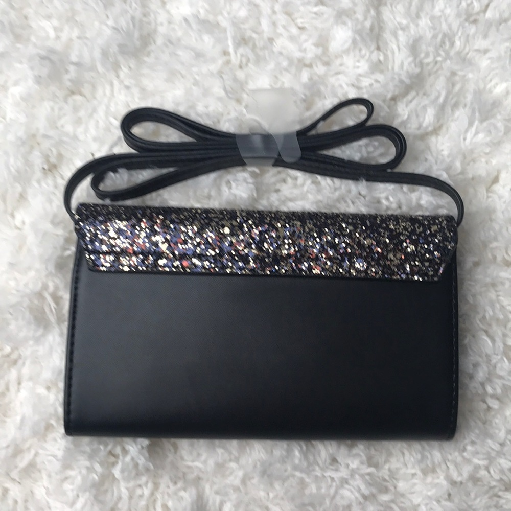 NWOT A New Day Black Glitter Crossbody Bag - Picture 2 of 8